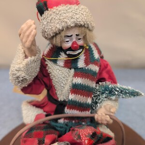 エメット・ケリー・ジュニア REAL RAGS ウォッチ・アウト・ビロウ・コレクション ピエロ クリスマス フィギュア 画像 8