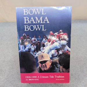 Bowl Bama Bowl Al Browning Signed 5th Ed Alabama Crimson Tide Football History image 1