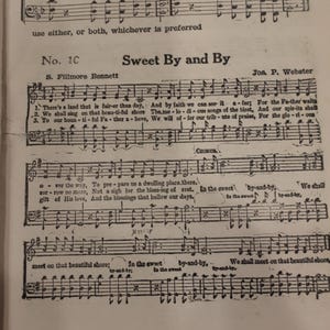 Vtg 1951 Sing With The Bowman Brothers Gospel Songbook Sheet Music Shaped Notes image 5