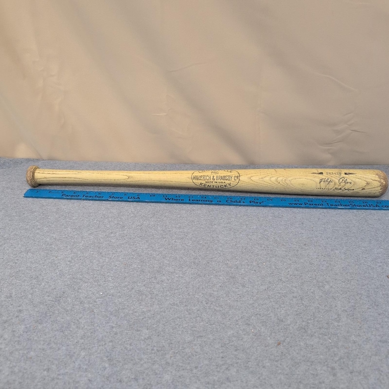 Louisville Slugger Felipe Alou Braves Hillerich & Bradsby Wood Baseball Bat 28in image 4