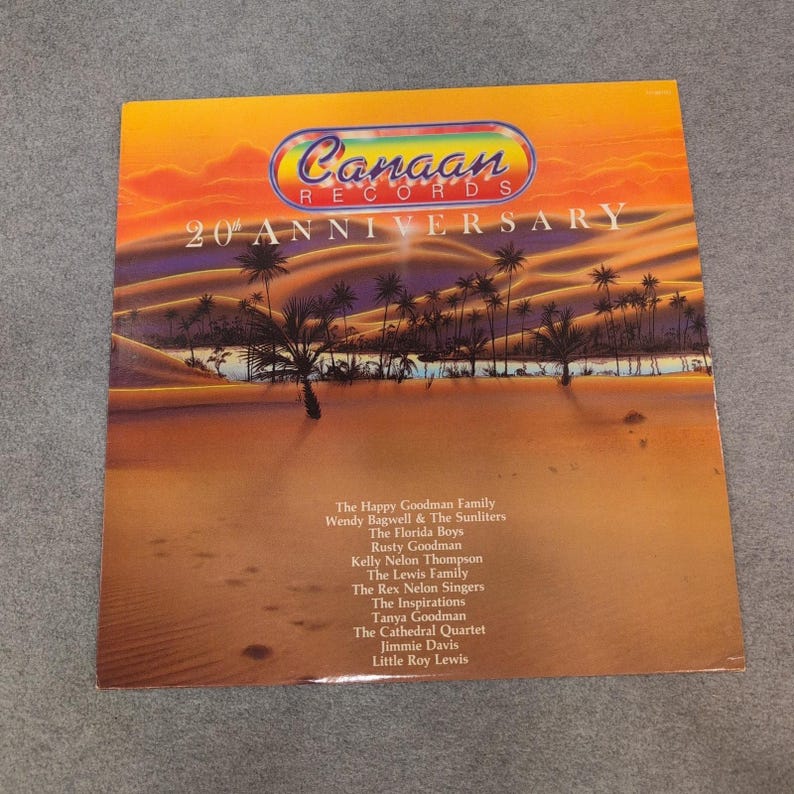 Canaan Records 20th Anniversary Various Artists Gospel Vinyl LP image 1