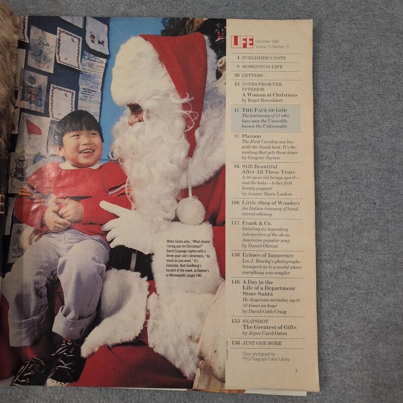 Life Magazine December 1990 Who Is God Christmas Issue image 2