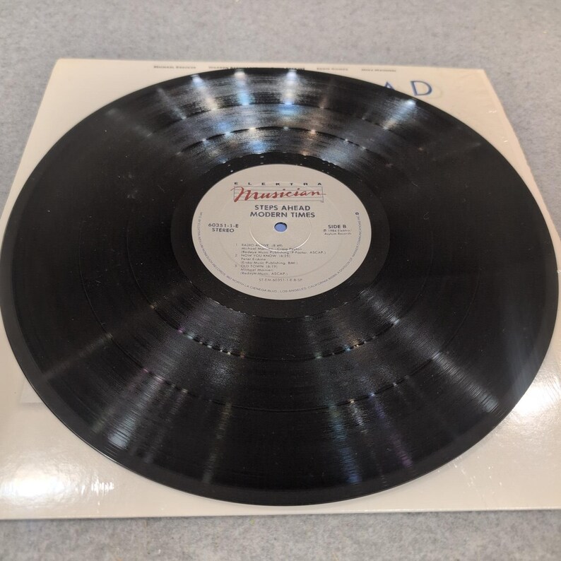 Steps Ahead Modern Times Vinyl LP 1984 Elektra Musician 60351-1-E Michael Brecke image 5