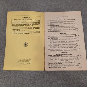 1950 Lionel Trains Instructions for Assembling and Operating Manual No 926-50 image 3