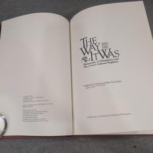 The Way It Was 1850-1930 Signed Beth Taylor Muskat Montgomery Alabama History image 3