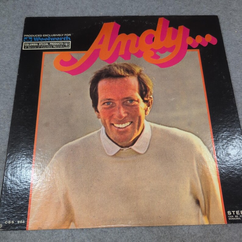 Andy Williams & Company Andy... Limited Edition Vinyl LP Columbia CSS 966 Stereo image 1