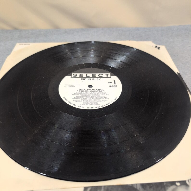 Kid N Play Rollin With Kid N Play 12 Inch Vinyl Single 1989 Promo FMS62335 VG image 3