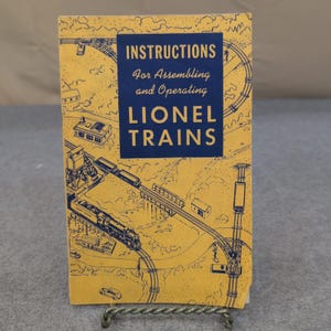 1948 Lionel Trains Instructions for Assembling and Operating Manual Form 703 image 1