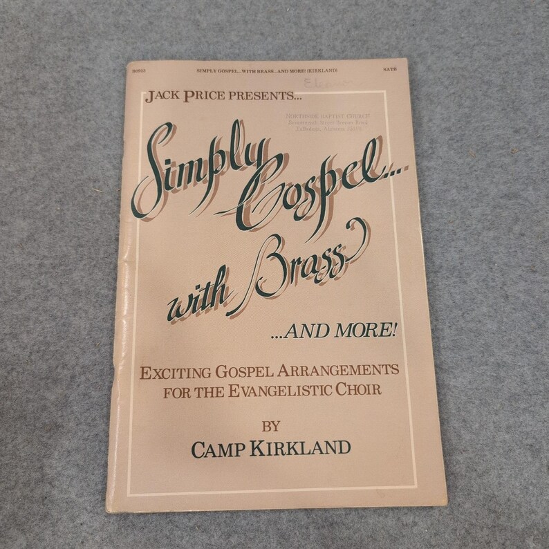 Simply Gospel with Brass and More Camp Kirkland SATB Choir Bladmuziek 1982 afbeelding 1