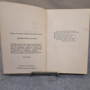 Chiedi al Maestro Riflessioni sulla fede cristiana Gwen Boyd Copertina rigida 1956 FIRMATO immagine 6