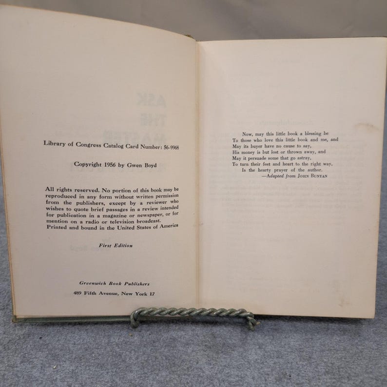 Chiedi al Maestro Riflessioni sulla fede cristiana Gwen Boyd Copertina rigida 1956 FIRMATO immagine 6
