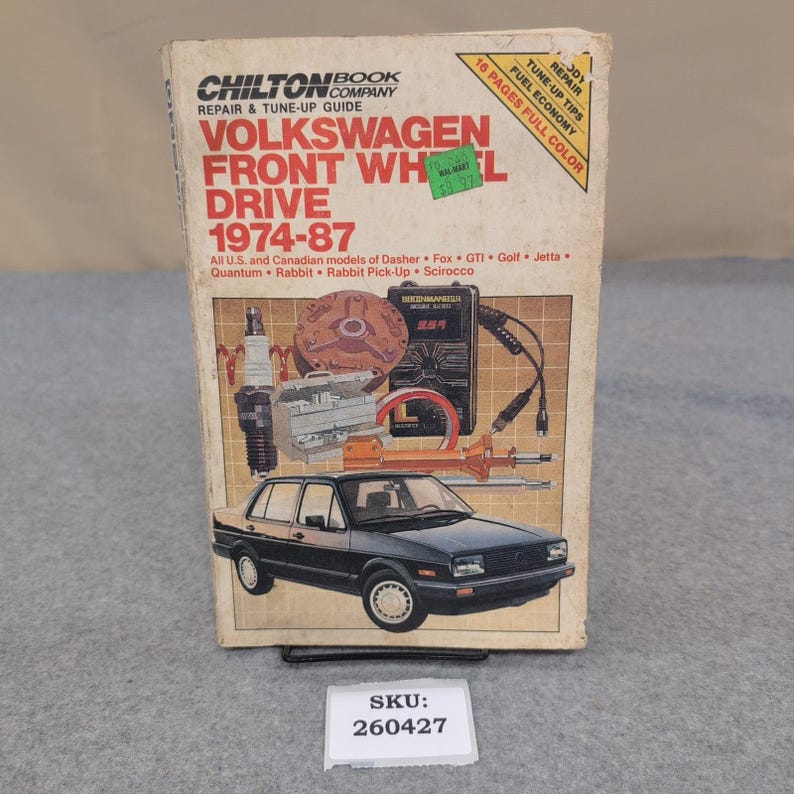 Chilton Volkswagen Front Wheel Drive 1974-87 Repair Guide Rabbit Golf Jetta GTI image 1