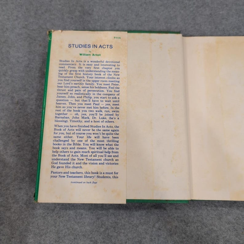 Studies in Acts William Arnot Kregel Publications 1978 Hardcover Book Commentary image 3