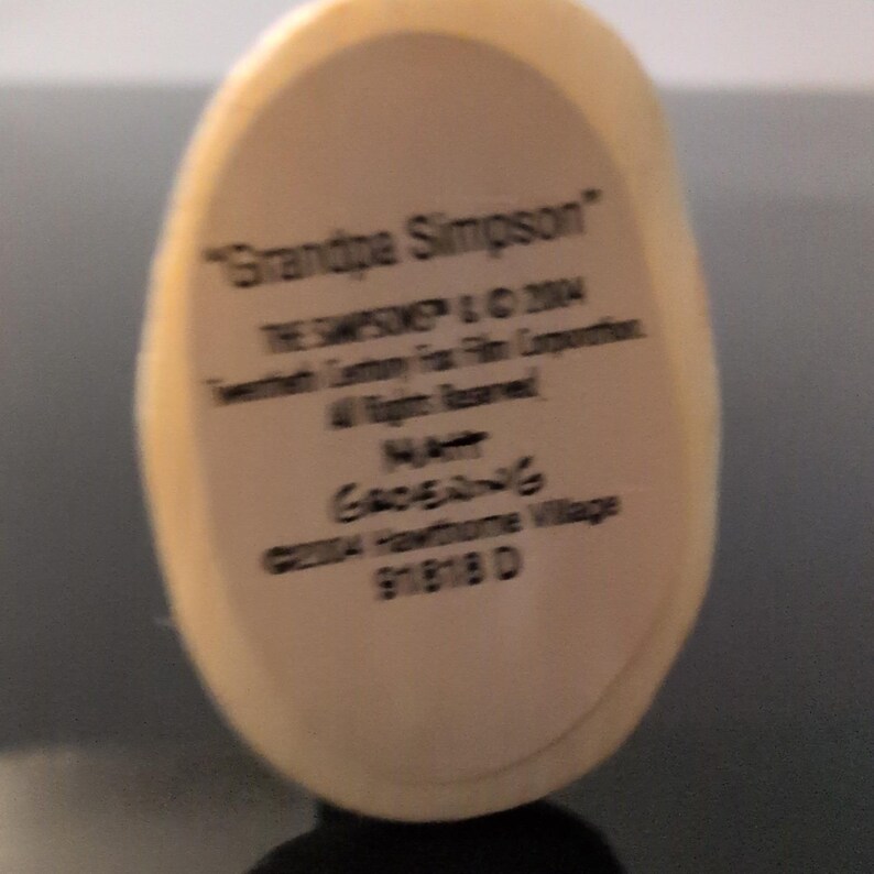 The Simpsons Hawthorne Village Grandpa Simpson Figurine 2004 91818 D image 6