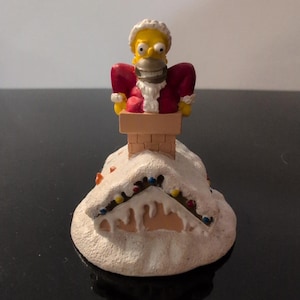 Hawthorne Village Simpsons Fat Chance Homer Santa Figurine 2005 image 1