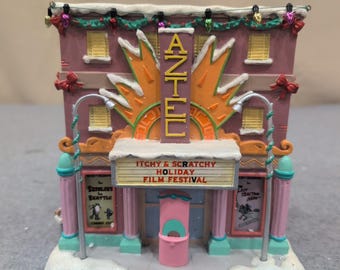 Hawthorne Village The Simpsons Aztec Movie House Christmas Village 2004 A1069