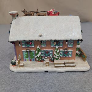 The Simpsons Christmas Village Ned Flanders House Seasons Greetings Light Up image 4