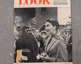 LOOK Magazine October 6 1953 Ava Gardner Notre Dame Football Arthur Godfrey