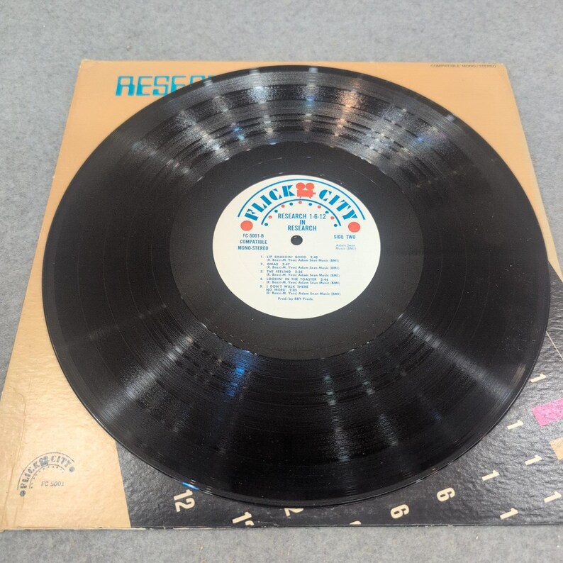 Research 1-6-12 In Research Vinyl LP Flick City FC 5001 Progressive Rock 1960s image 4