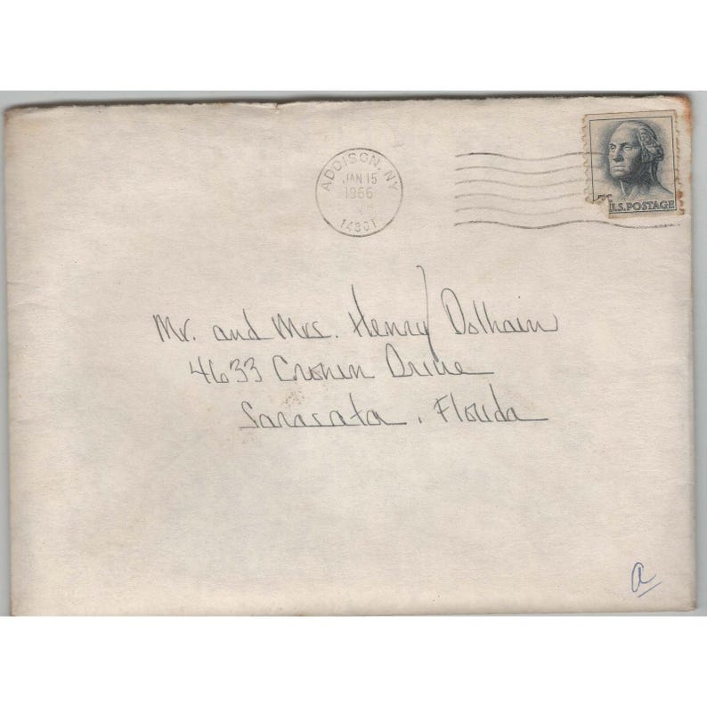 Konvolut von 13 Vintage-Briefumschlägen mit Poststempeln aus Sarasota, Florida, aus den 1950er- bis 1980er-Jahren Bild 12