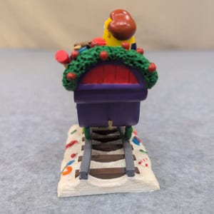 The Simpsons Christmas Express Mayor Quimby Vote Quimby Sleigh Figurine 2004 image 5