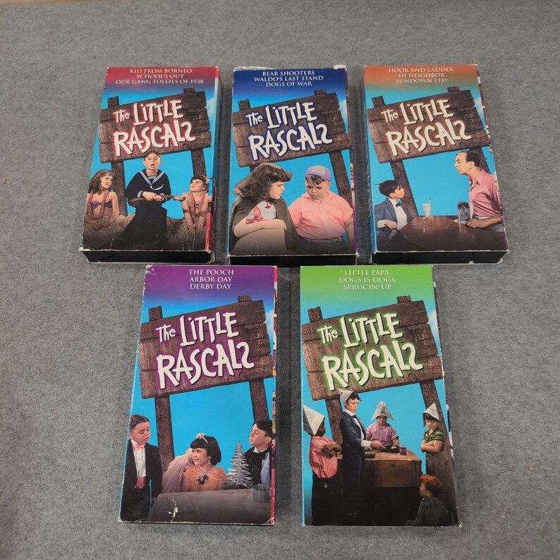 The Little Rascals Funniest Episodes VHS Set Volumes 1-5 GoodTimes Home Video image 2