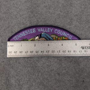 Tennessee Valley Rat 1990 Alabama Reiher Vogel gestickter Aufnäher Bild 3