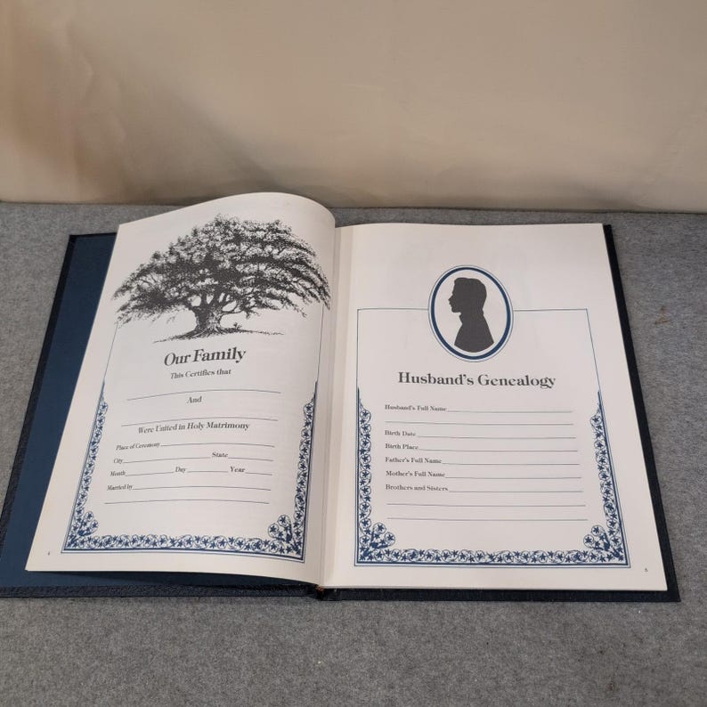 Our Family Tree A History of Our Family Genealogy Record Book 1977 Poplar Books image 4
