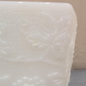 Fire-King Milk Glass Harvest Grape Hexagonal Planter White VTG Anchor Hocking image 5