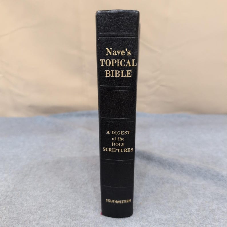 ネイブス・トピック別聖書 聖書要約 1962年 サウスウェスタン社 サム索引 画像 1