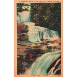 Connestee Falls Sapphire Country Western North Carolina Postcard Asheville image 1