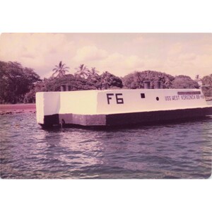 Vintage 1970s Pearl Harbor Battleship Row USS Tennessee Nevada Photos Lot of 8 image 1