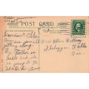 Vtg 1917 Comic Postcard Somebody Is Waiting For You Sheboygan WI GDD 5019 image 2