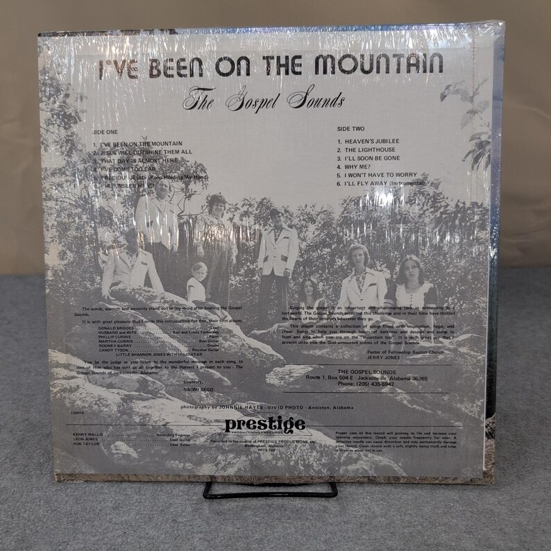 The Gospel Sounds I've Been On The Mountain Vinyl LP Prestige PP73-199 Alabama image 2