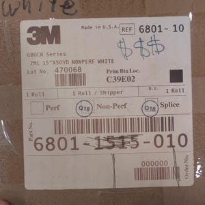 3 M 680CR-serie Scotchlite reflecterende grafische film wit 6801-10 15 in x 50yd afbeelding 2