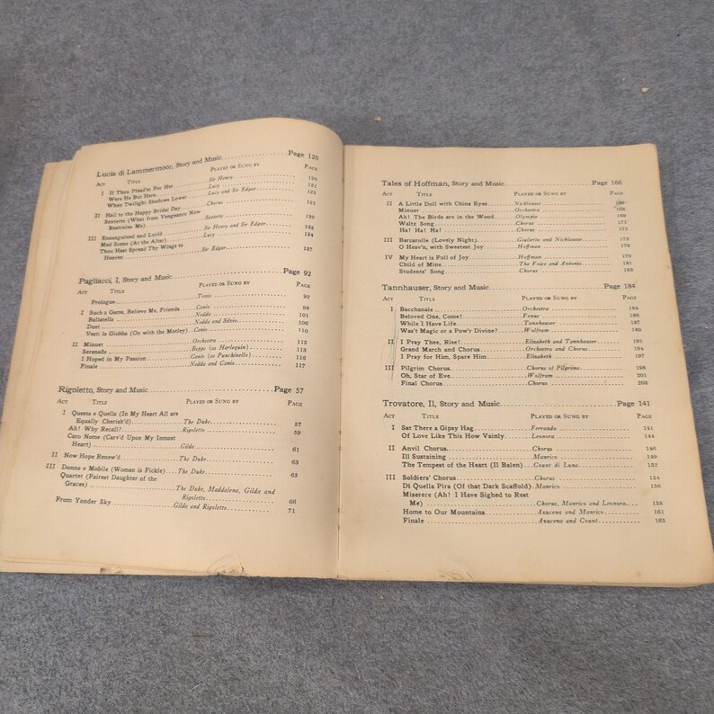 Grand Opera Hemma Albert E Wier Noter Berättelser 1927 D Appleton Century Co bild 5