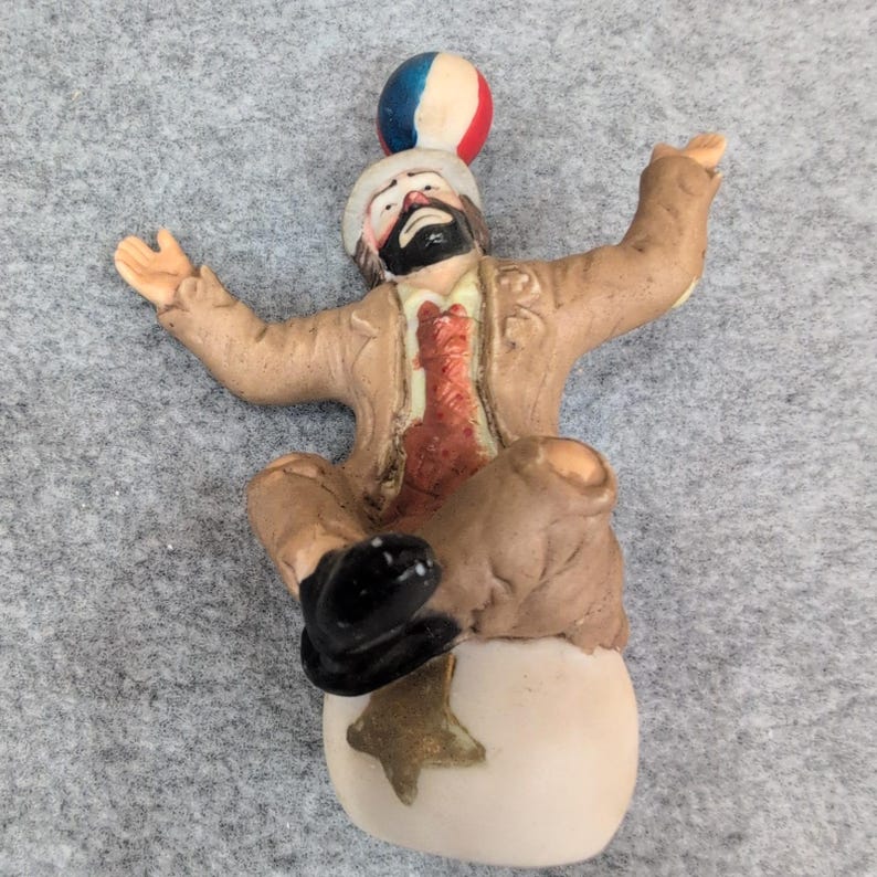 Emmett Kelly Jr Collectibles Clown Figurine Balancing Ball on Egg image 1