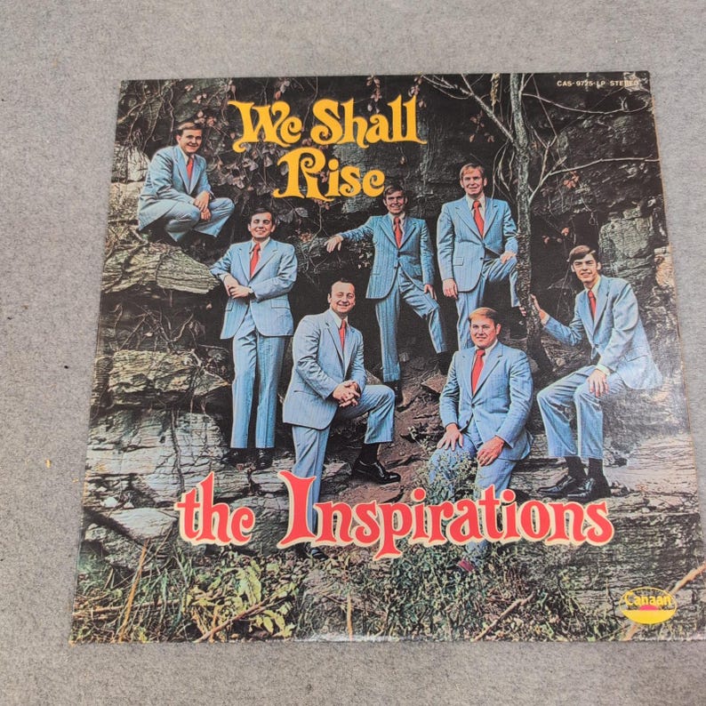 The Inspirations We Shall Rise Signed Vinyl LP Canaan Southern Gospel image 1