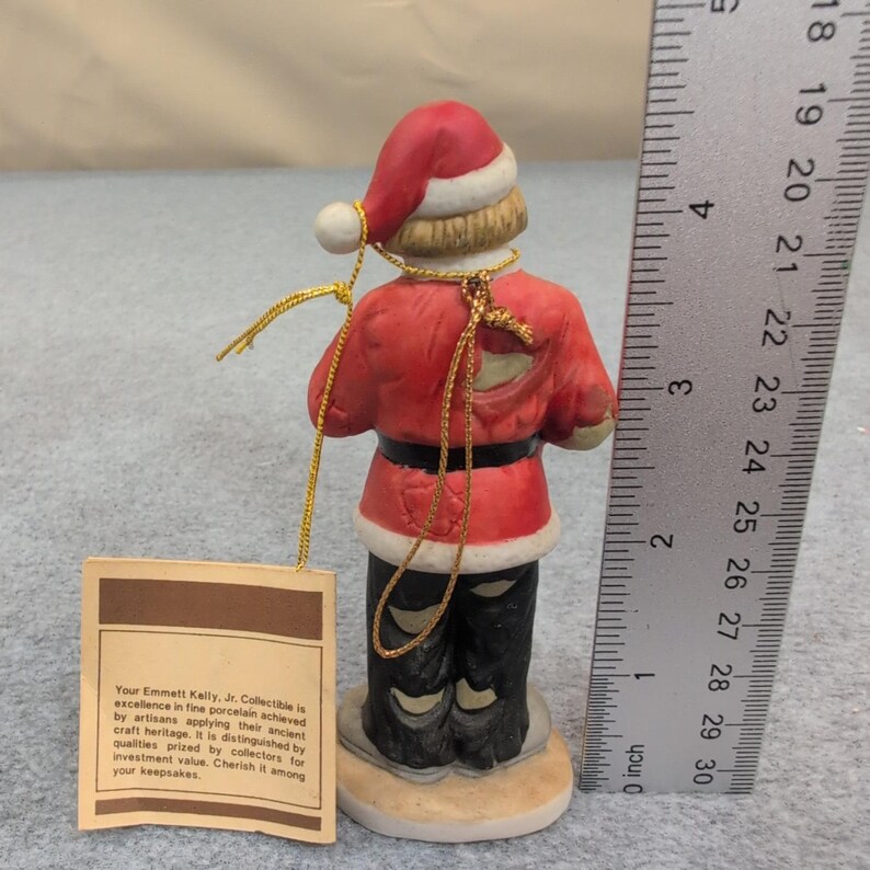 エメット・ケリー・ジュニア コレクターズアイテム 磁器製 サンタ ピエロ いたずら ナイスリスト フィギュア 画像 4