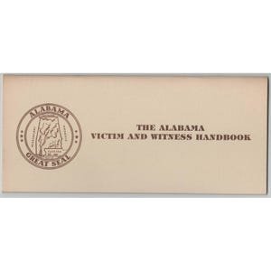 Manuel des victimes et des témoins de l'Alabama (édition ancienne), Commission du gouverneur sur la criminalité image 1