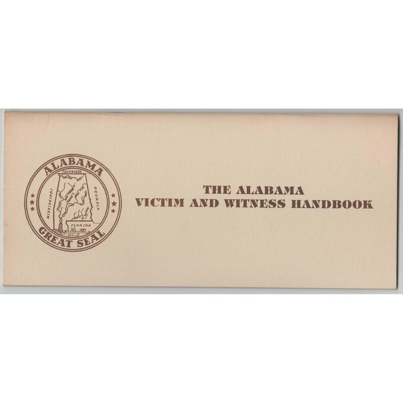 Manuel des victimes et des témoins de l'Alabama (édition ancienne), Commission du gouverneur sur la criminalité image 1