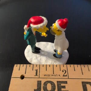 Hawthorne Village The Simpsons Christmas Bonus Homer Mr Burns Figurine 2005 image 5