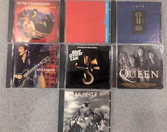 Klassisk Rock CD Lot 7 Tom Petty Rush Queen Dire Straits Blue Oyster Cult Fogerty