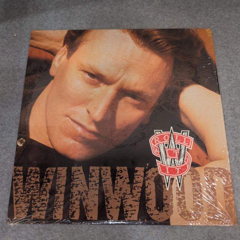 Steve Winwood Roll With It 12" Vinyl Single 1988 45 RPM 0-96648 Remix VG+ image 1