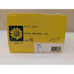 Yellow Box Jody Embellished Rhinestone Square Toe Beige Heel Mules Size 7.5 image 9