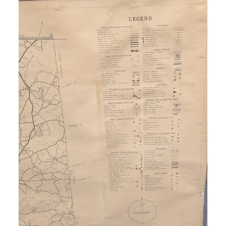 Big 1984 VTH General Highway Map Clay County Alabama State Highway Dept 4 x 3 Ft image 4