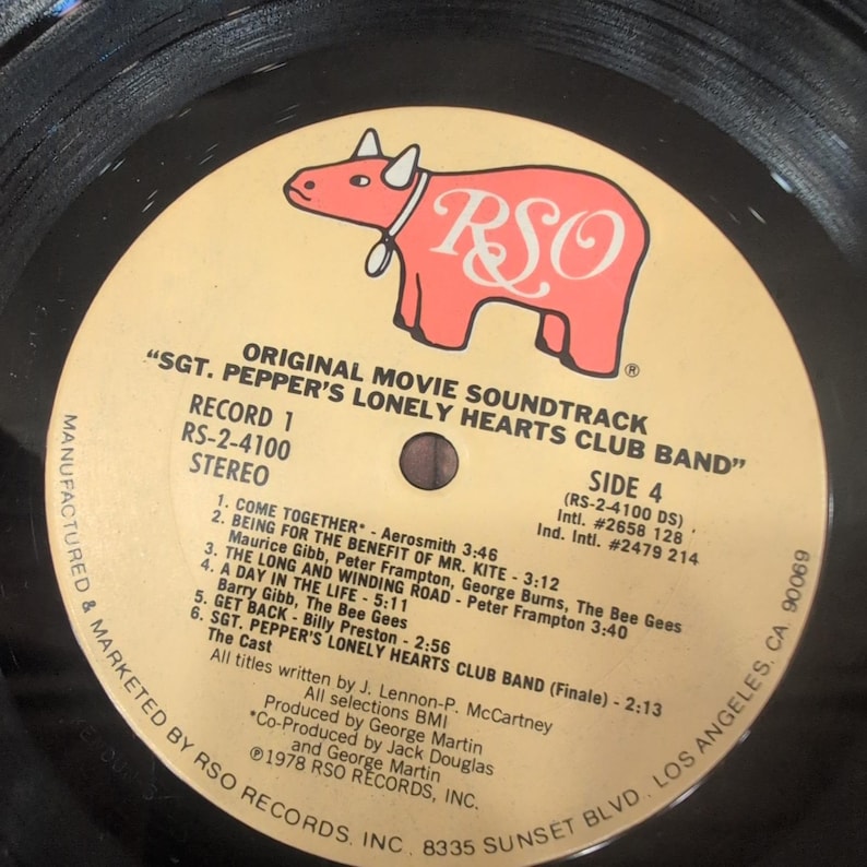 Sgt Peppers Lonely Hearts Club Band Bande originale du film 2LP Peter Frampton Bee Gees image 5
