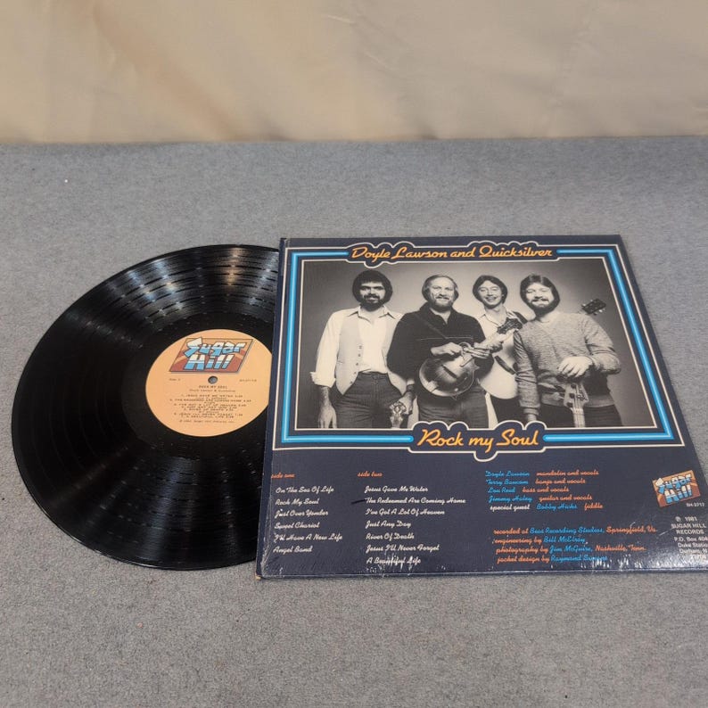 Doyle Lawson and Quicksilver Rock My Soul Bluegrass Gospel Vinyl LP Sugar Hill immagine 2