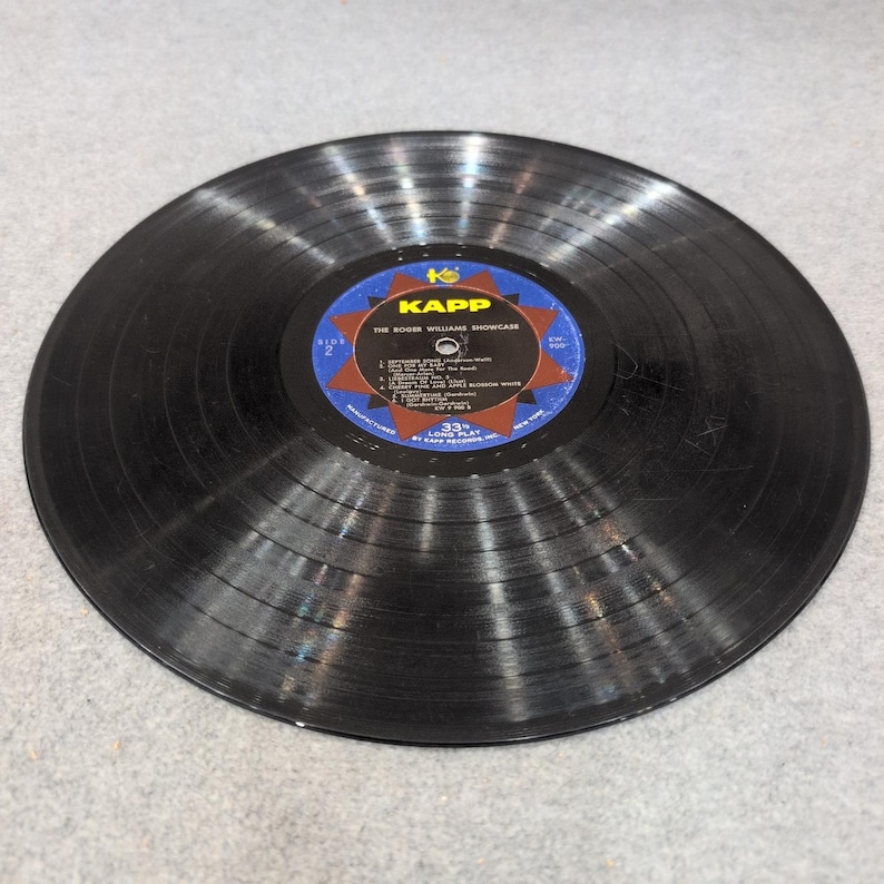 Roger Williams Showcase Vinyl LP Record Kapp KW-900 High Fidelity Piano Solo image 6
