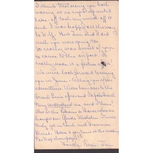 Vintage 1968 NYC Airmail Envelope 6c FDR Stamp Handwritten Letter Sarasota FL image 2